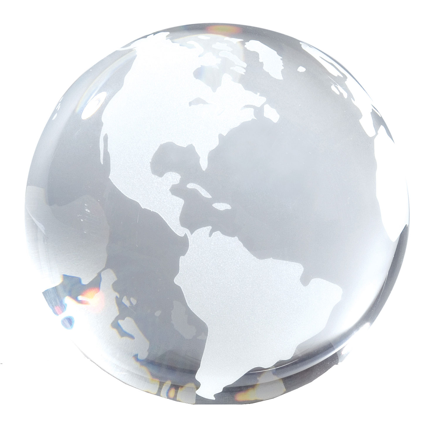 Opti-Crystal Globe Paperweight